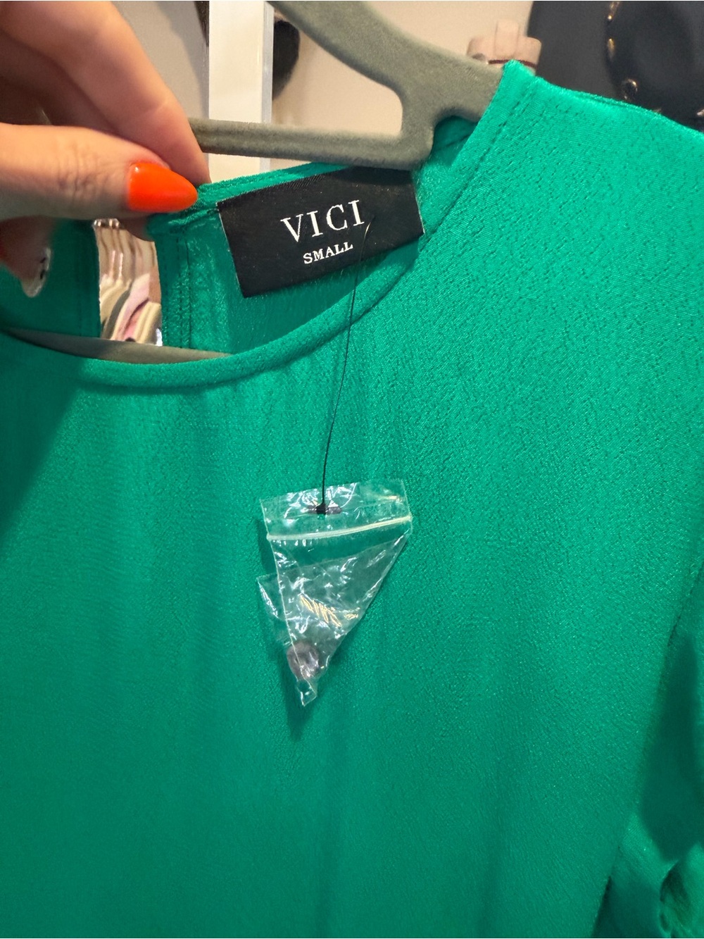 NWOT Vici Green Back Cutout Midi Dress - Picture 6 of 8